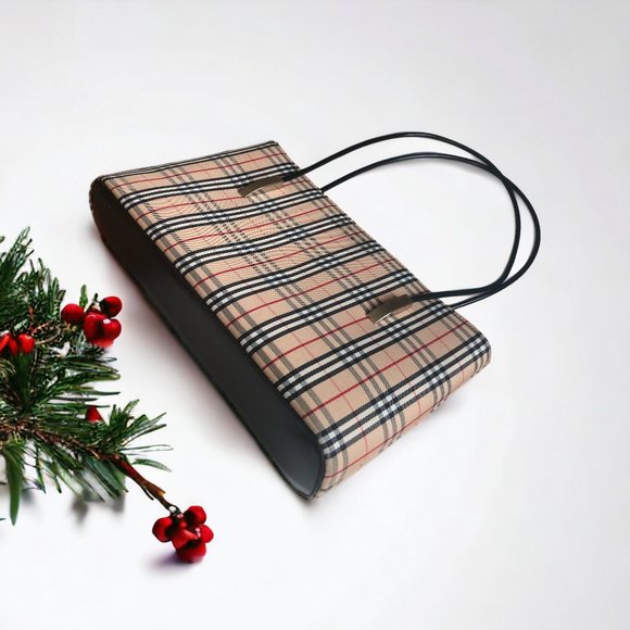 Vintage 90's Streetwear Plaid Shoulder Bag Unbranded - Picture 3 of 5